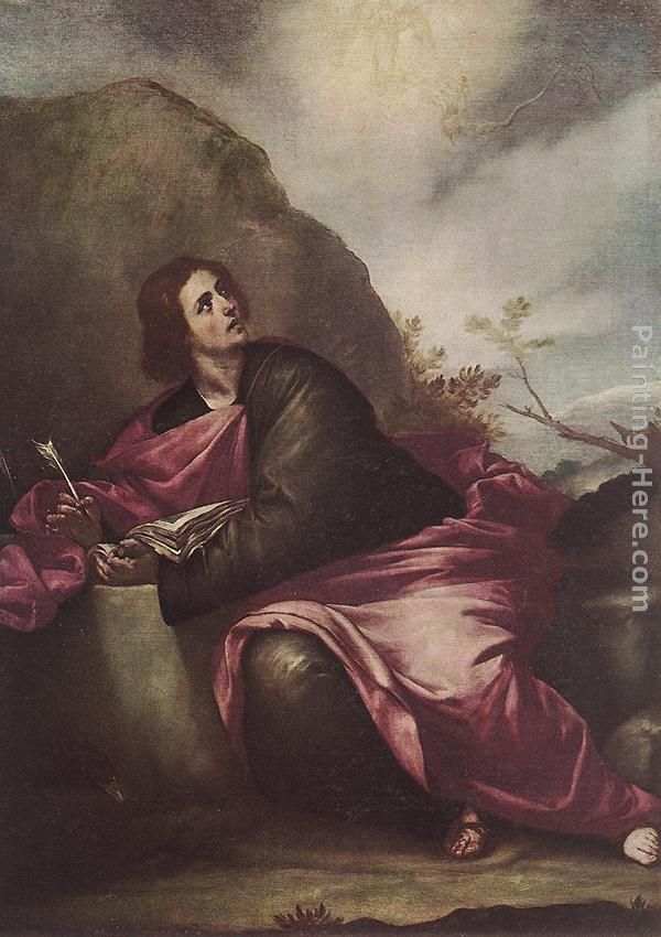St John the Evangelist on Pathmos painting - Alonso Cano St John the Evangelist on Pathmos art painting